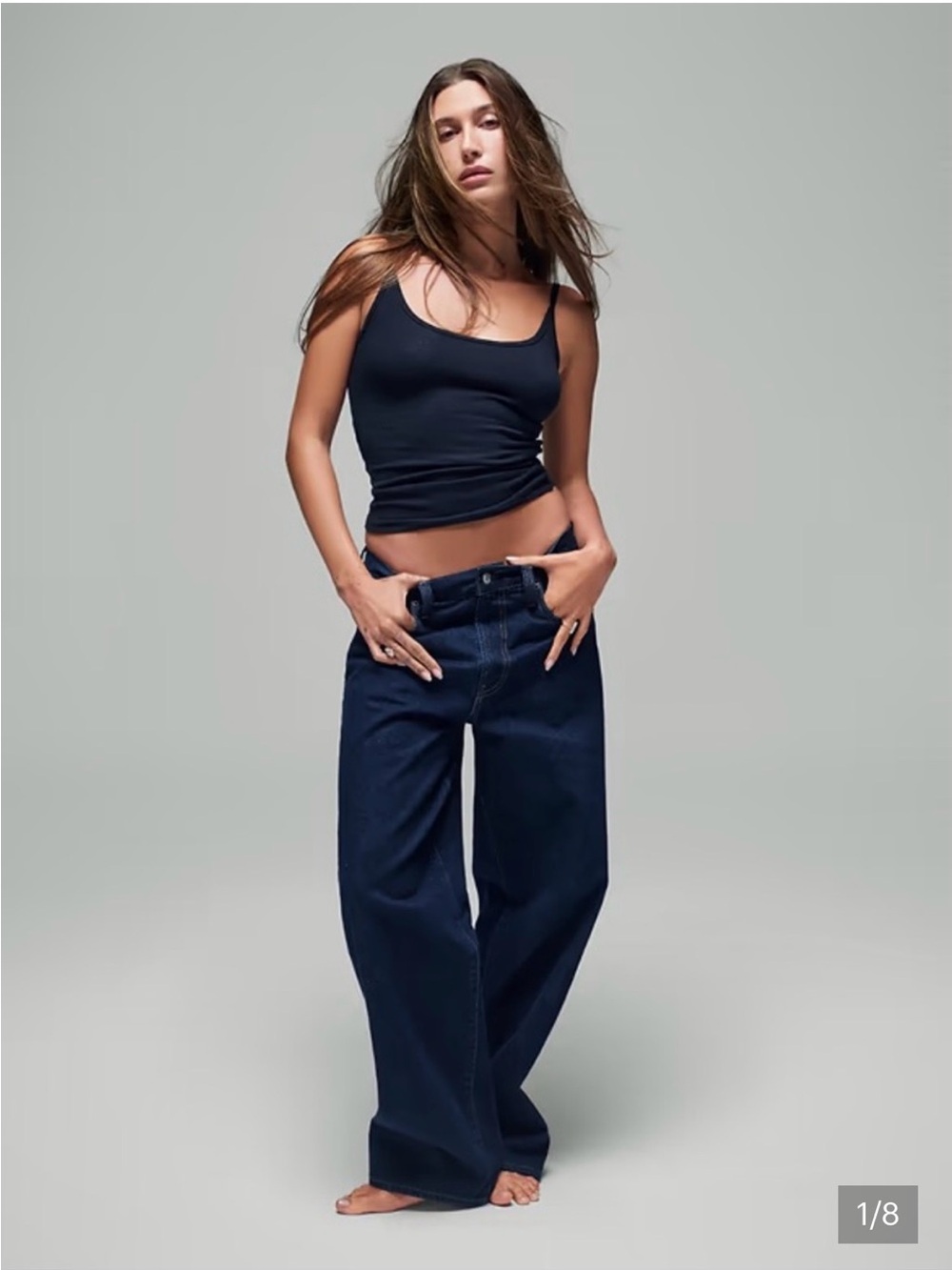 Gap X Hailey Bieber Extra Baggy Jeans -Midnight Indigo